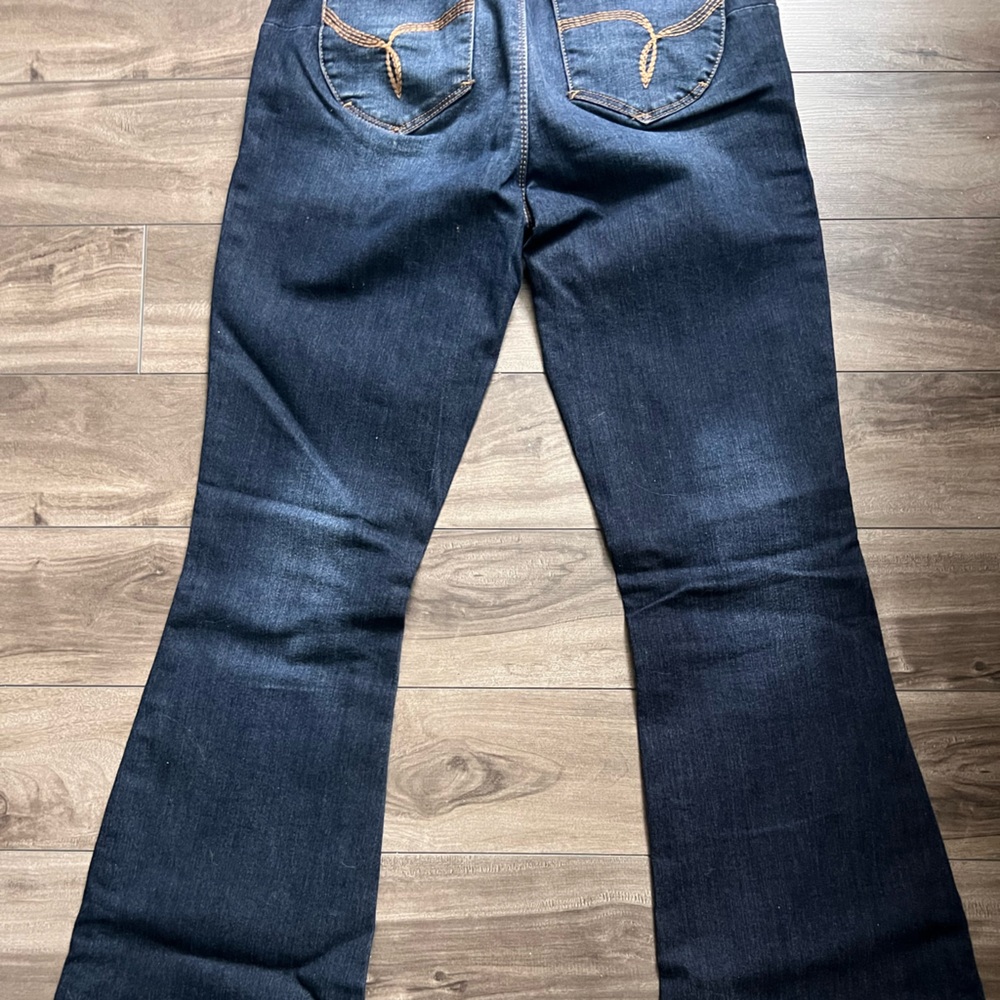 YMI Dark Indigo Jeans with Red Accents